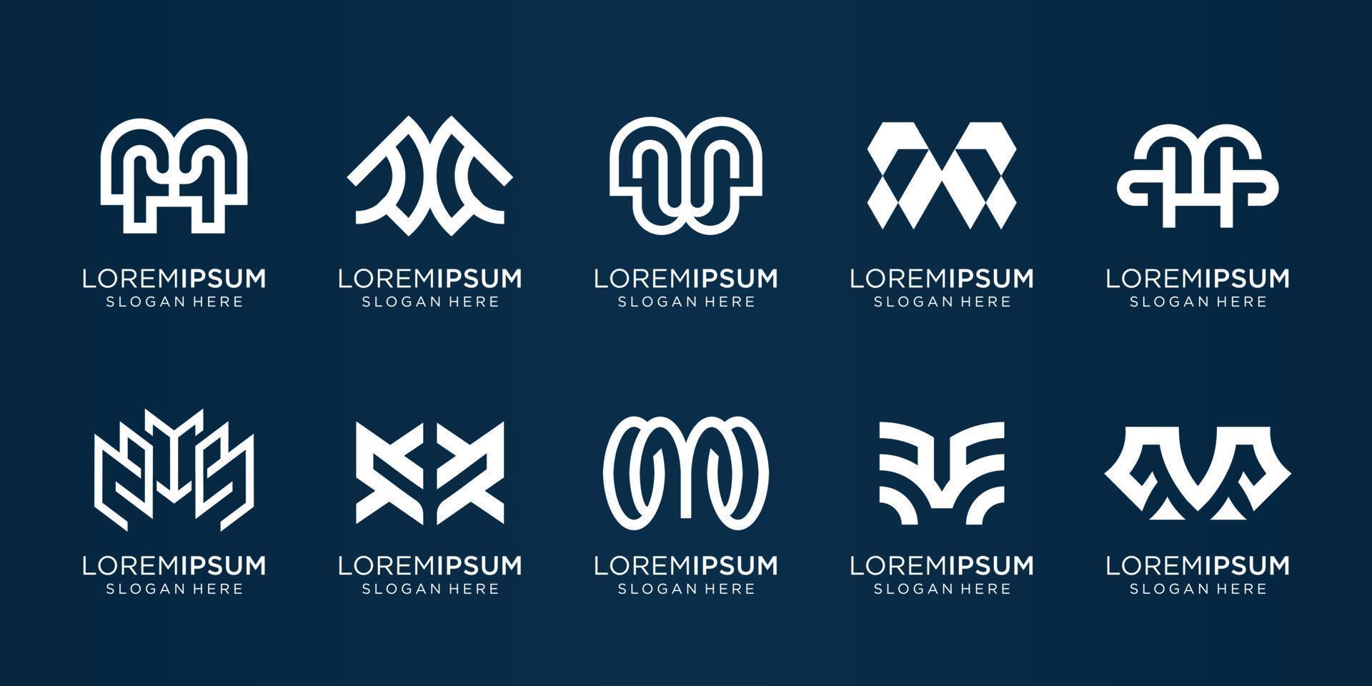 Premium Vector  Collection of letter w logo design templates