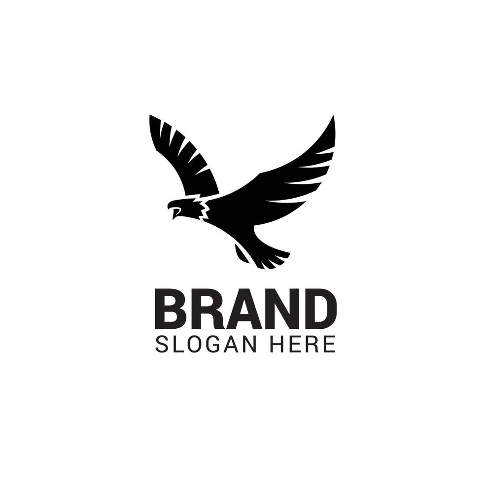 Flying eagle logo template vector