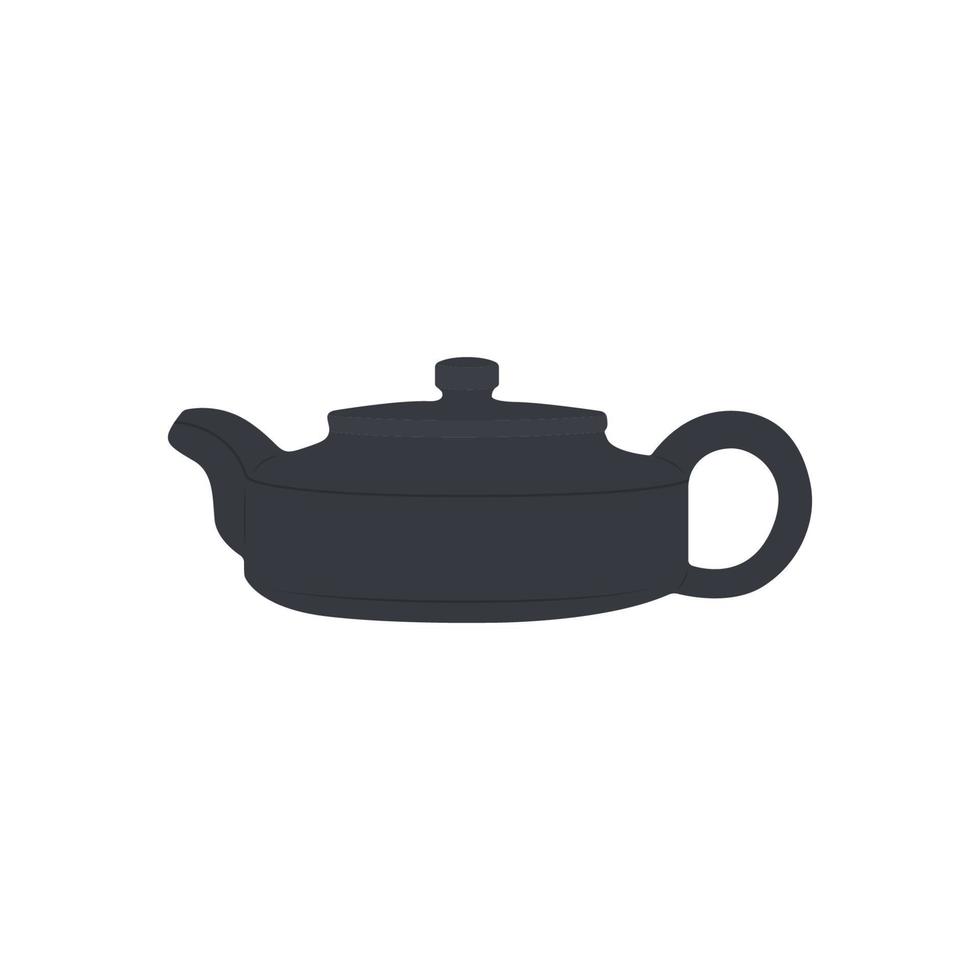 Teapot Flat Illustration. Clean Icon Design Element on Isolated White Background vector