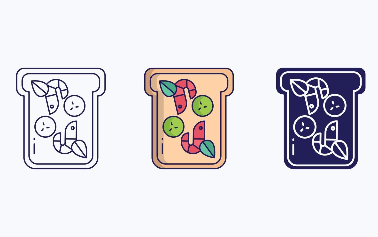 toast illustration icon vector