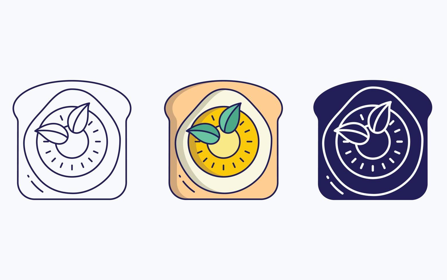 toast illustration icon vector