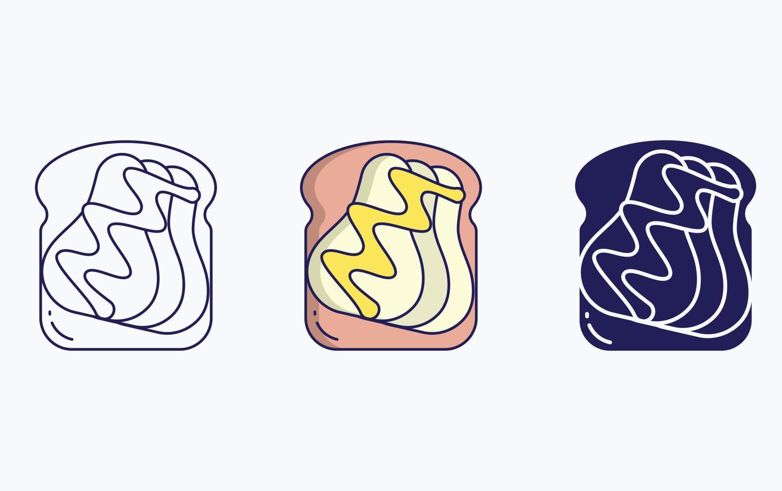 toast illustration icon vector