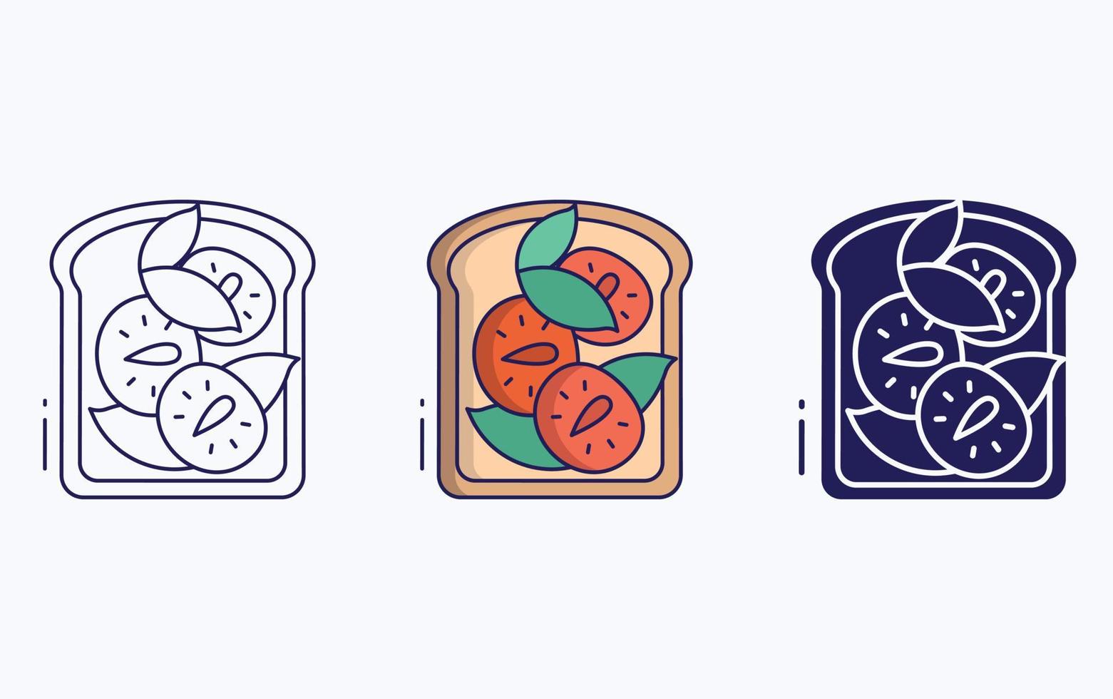 toast illustration icon vector