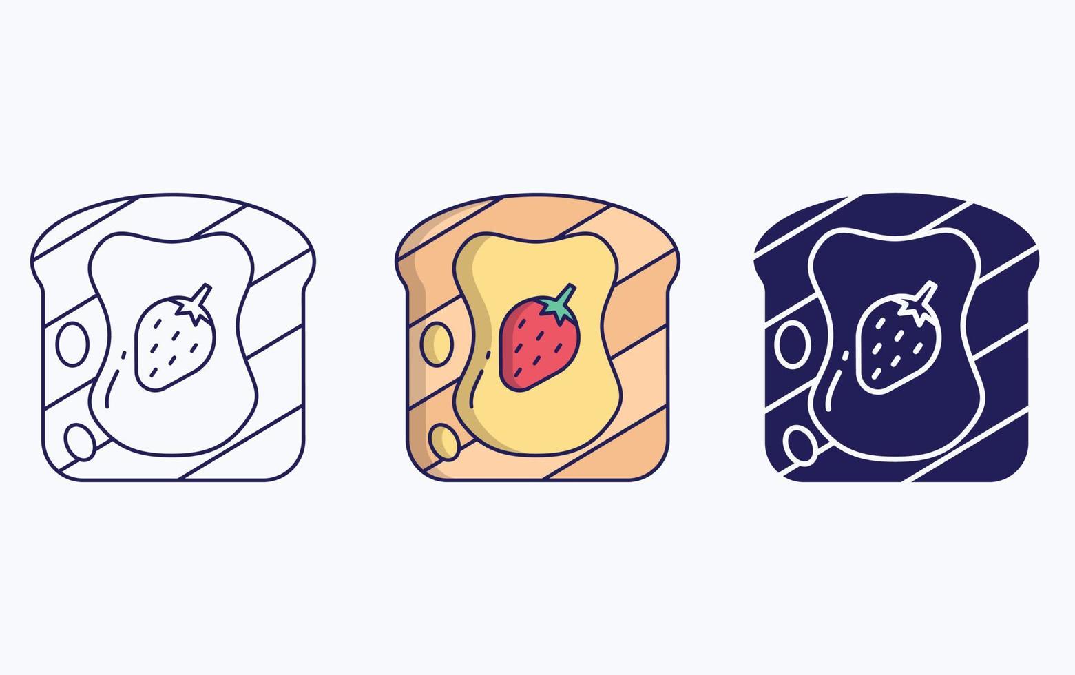 toast illustration icon vector
