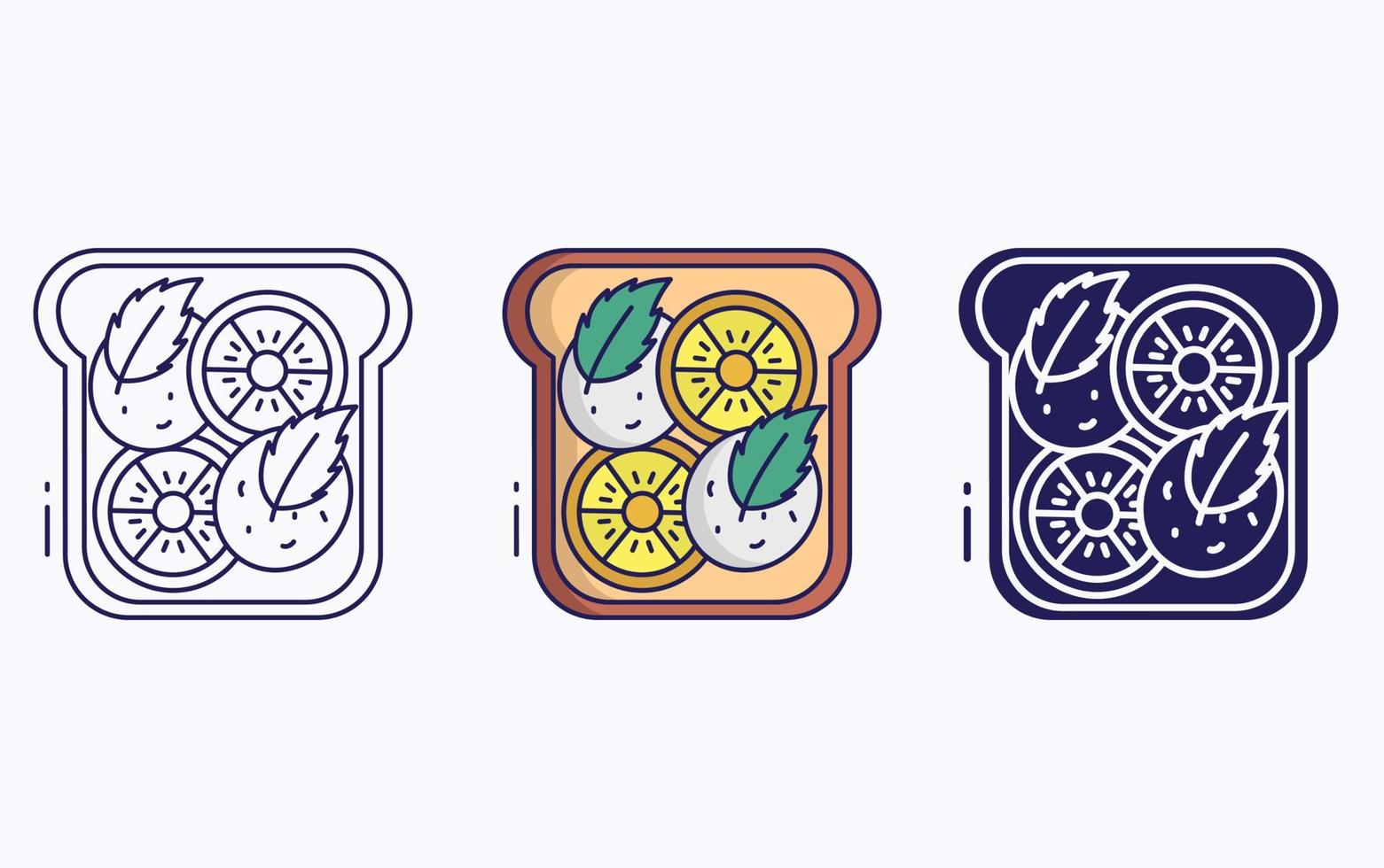 toast illustration icon vector