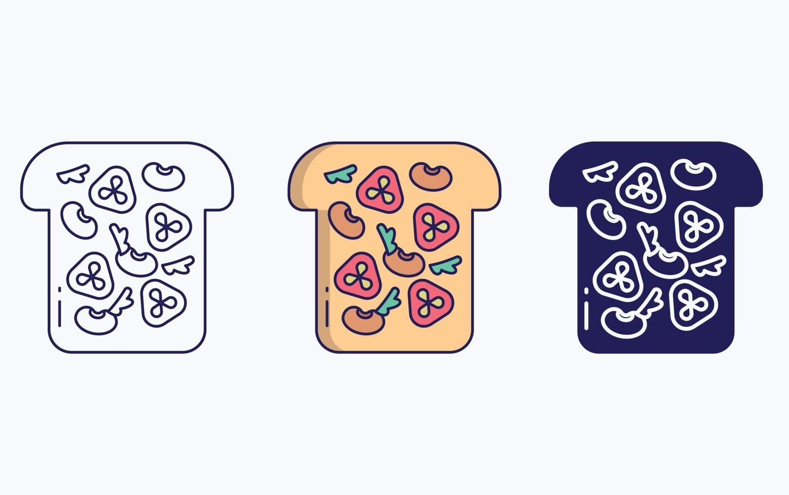 toast illustration icon vector