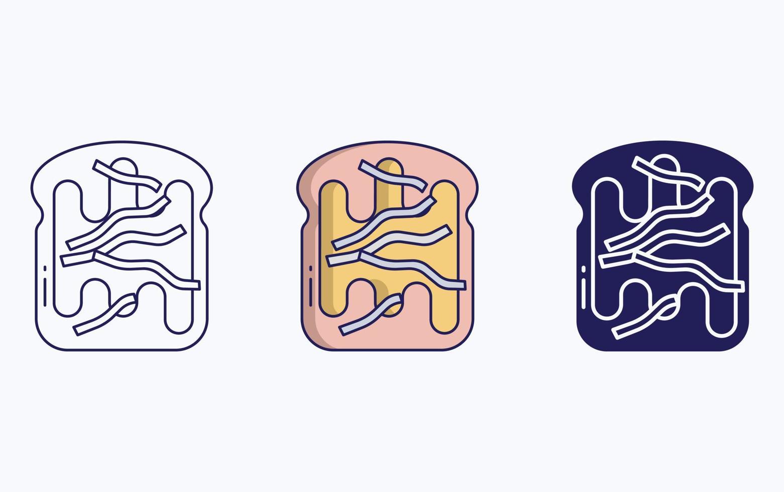 toast illustration icon vector