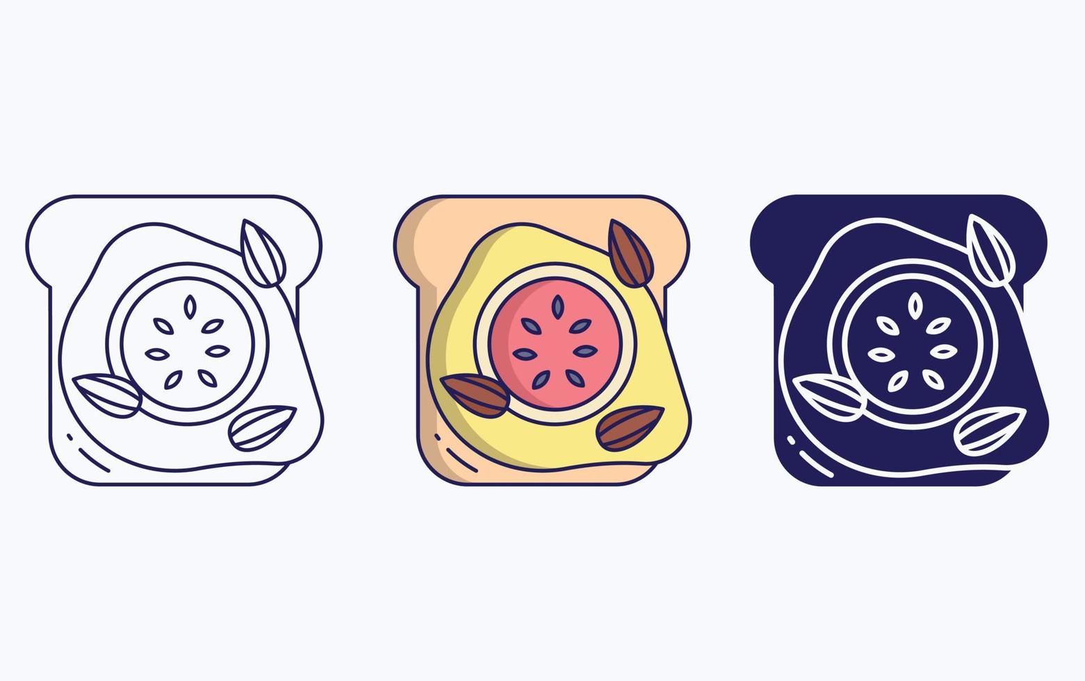 toast illustration icon vector