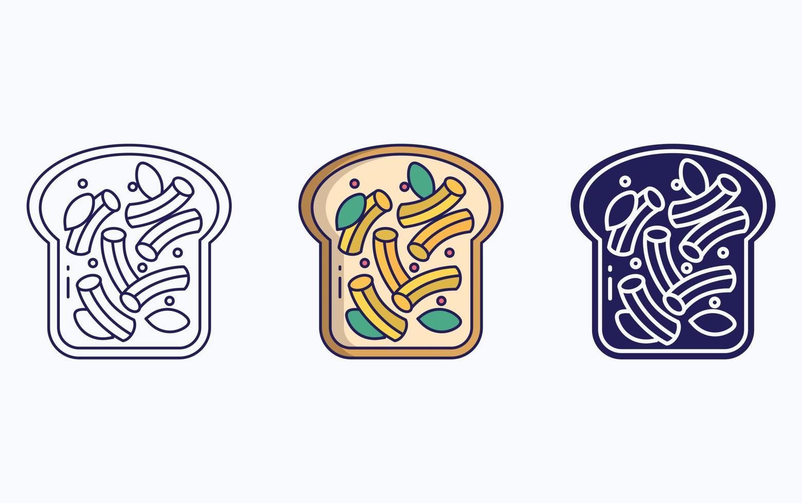 toast illustration icon vector