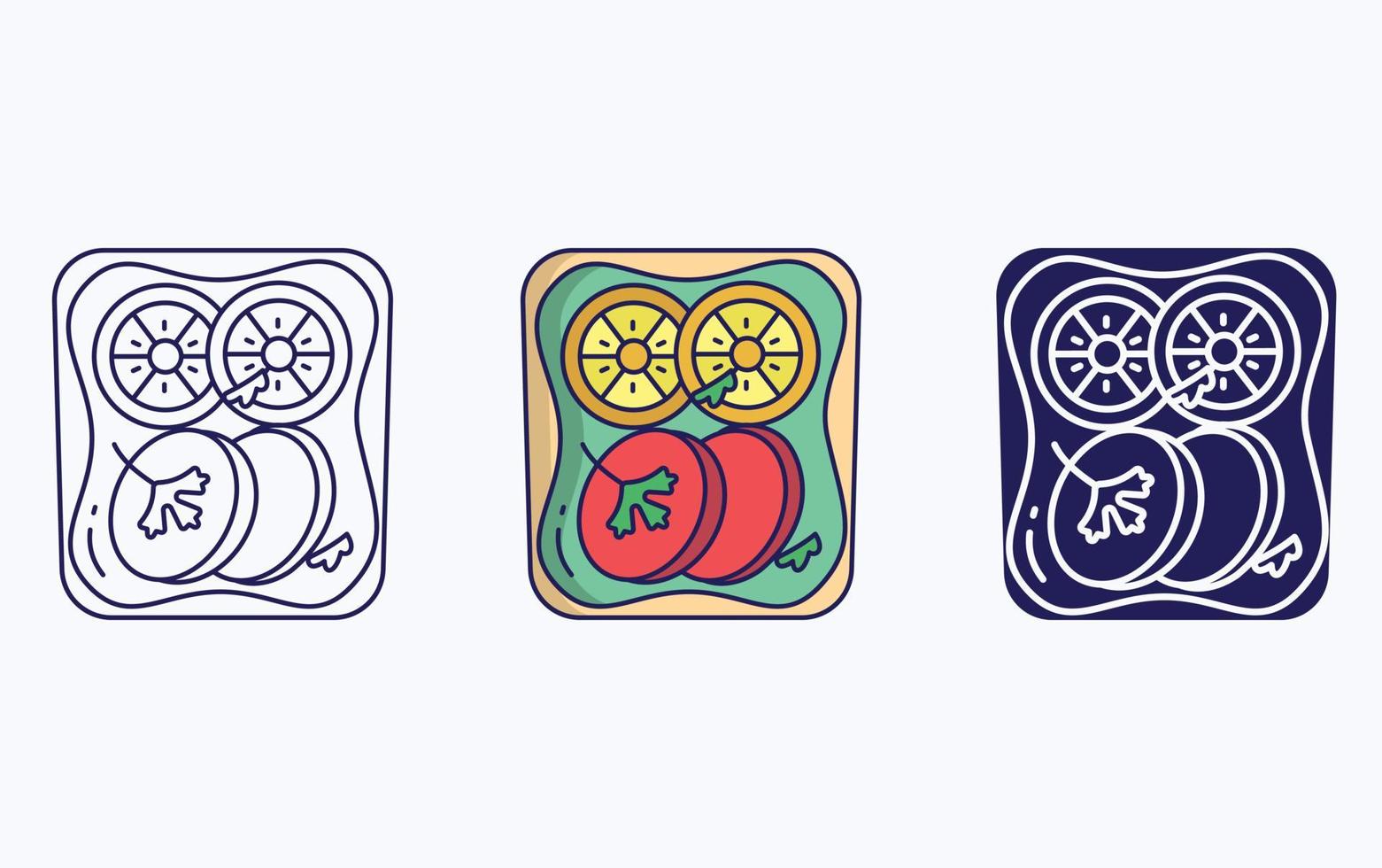 toast illustration icon vector