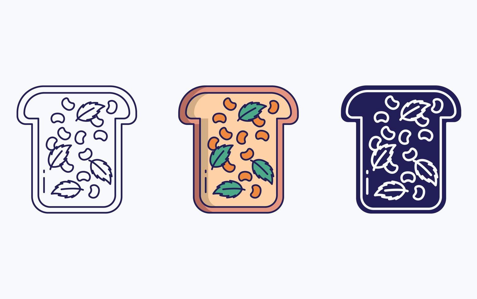 toast illustration icon vector