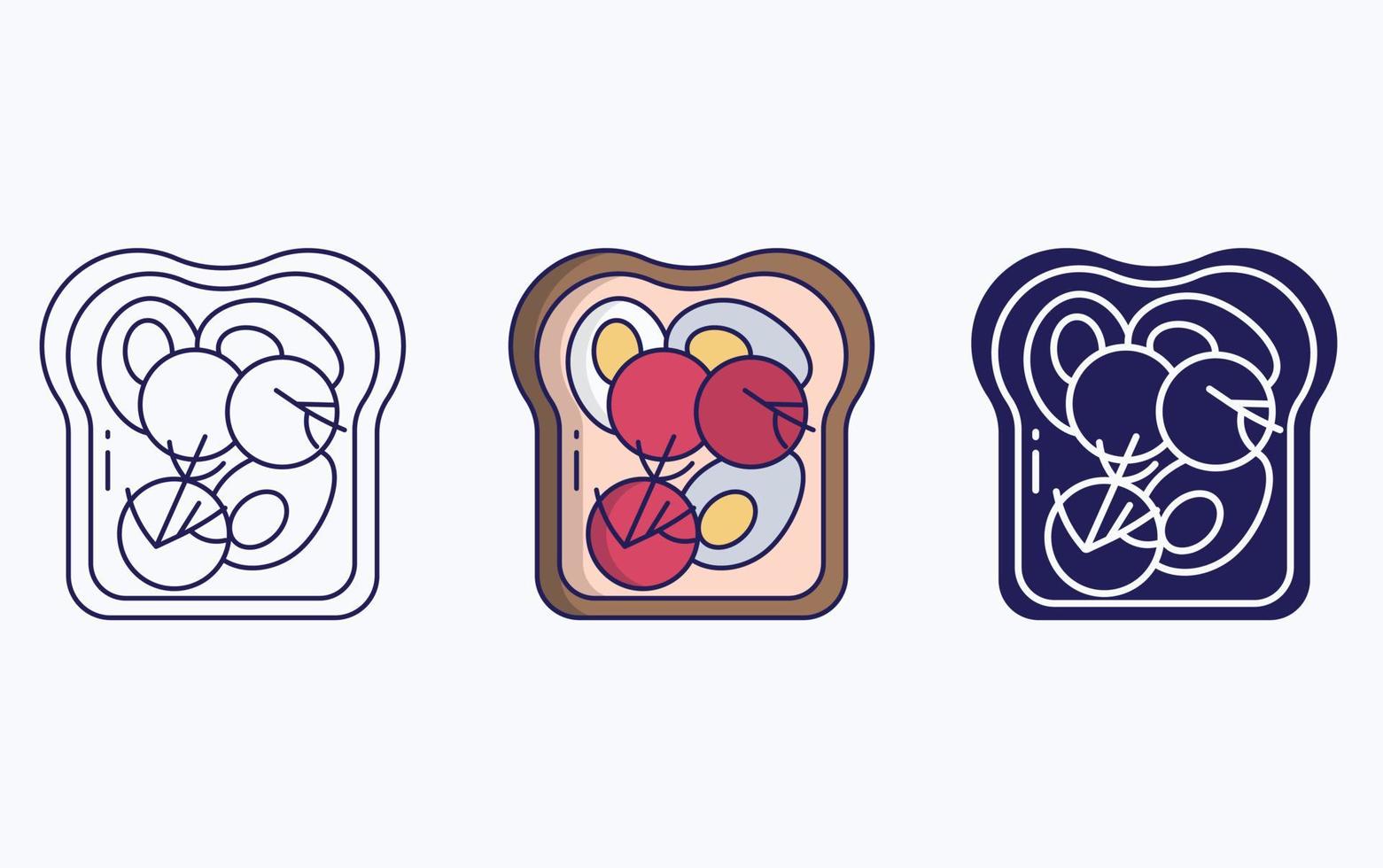 toast illustration icon vector