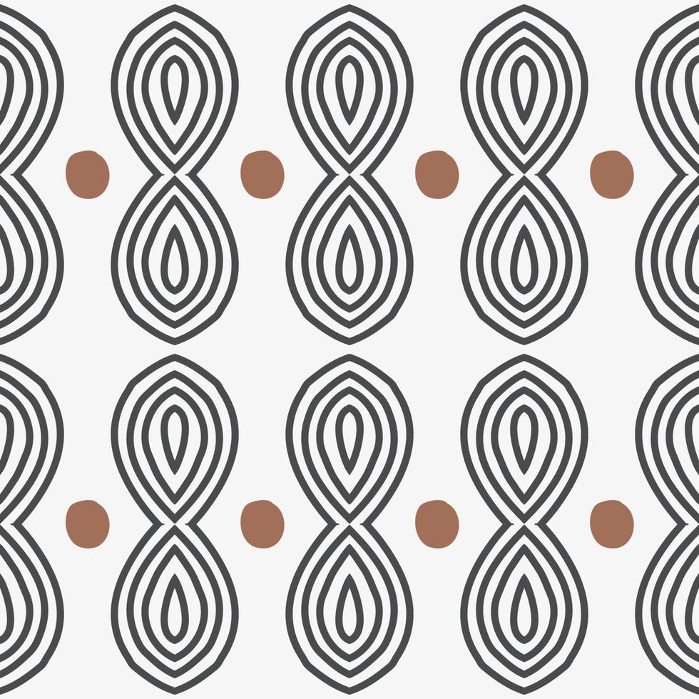 Abstract geometric minimal pattern. Modern boho abstract geometric minimal style seamless pattern on white background. Use for fabric, home interior decoration elements, upholstery, wrapping. vector