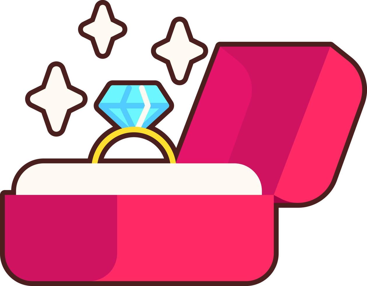 Jewel Ring Box vector