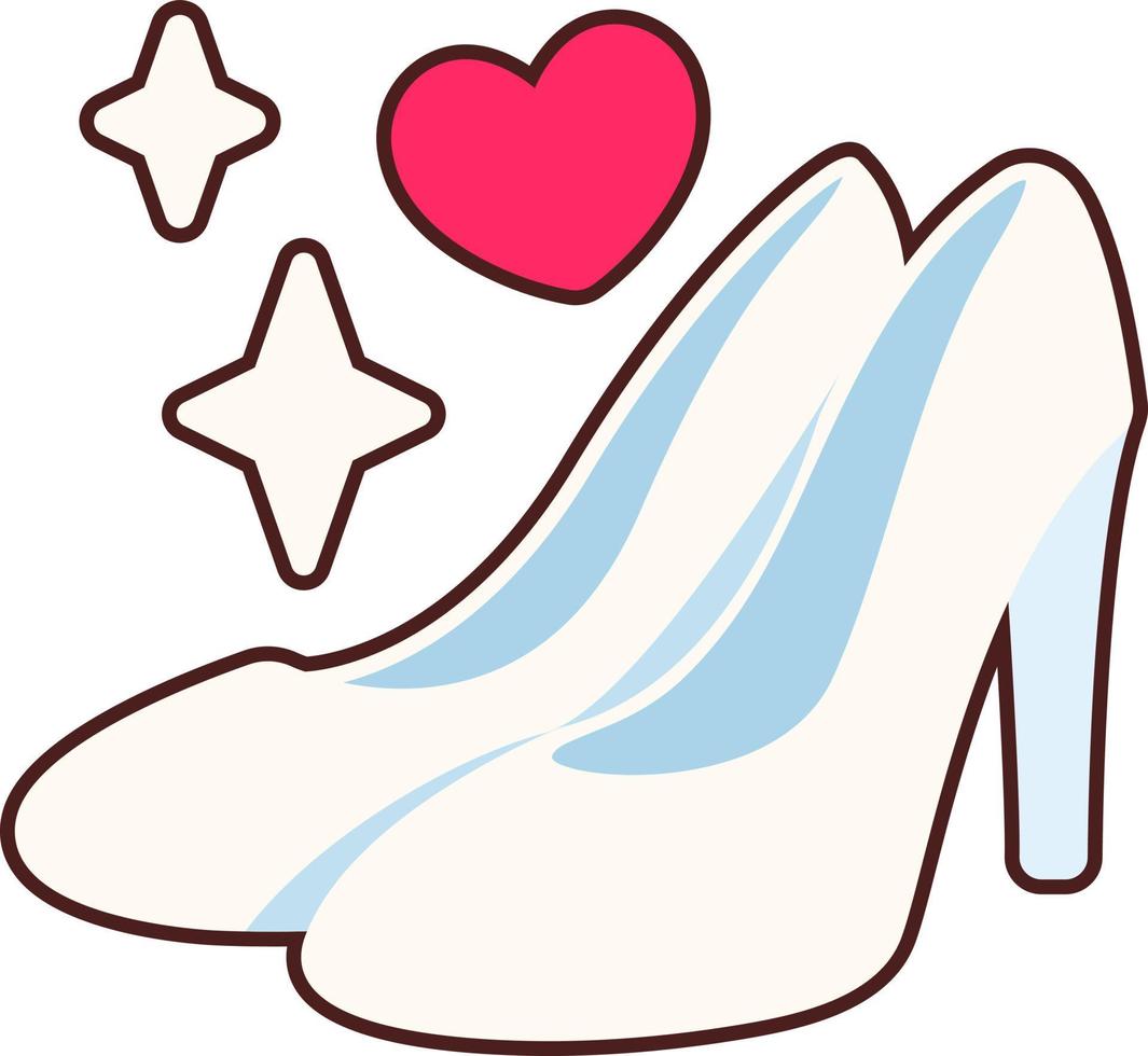 Wedding Woman shoes vector