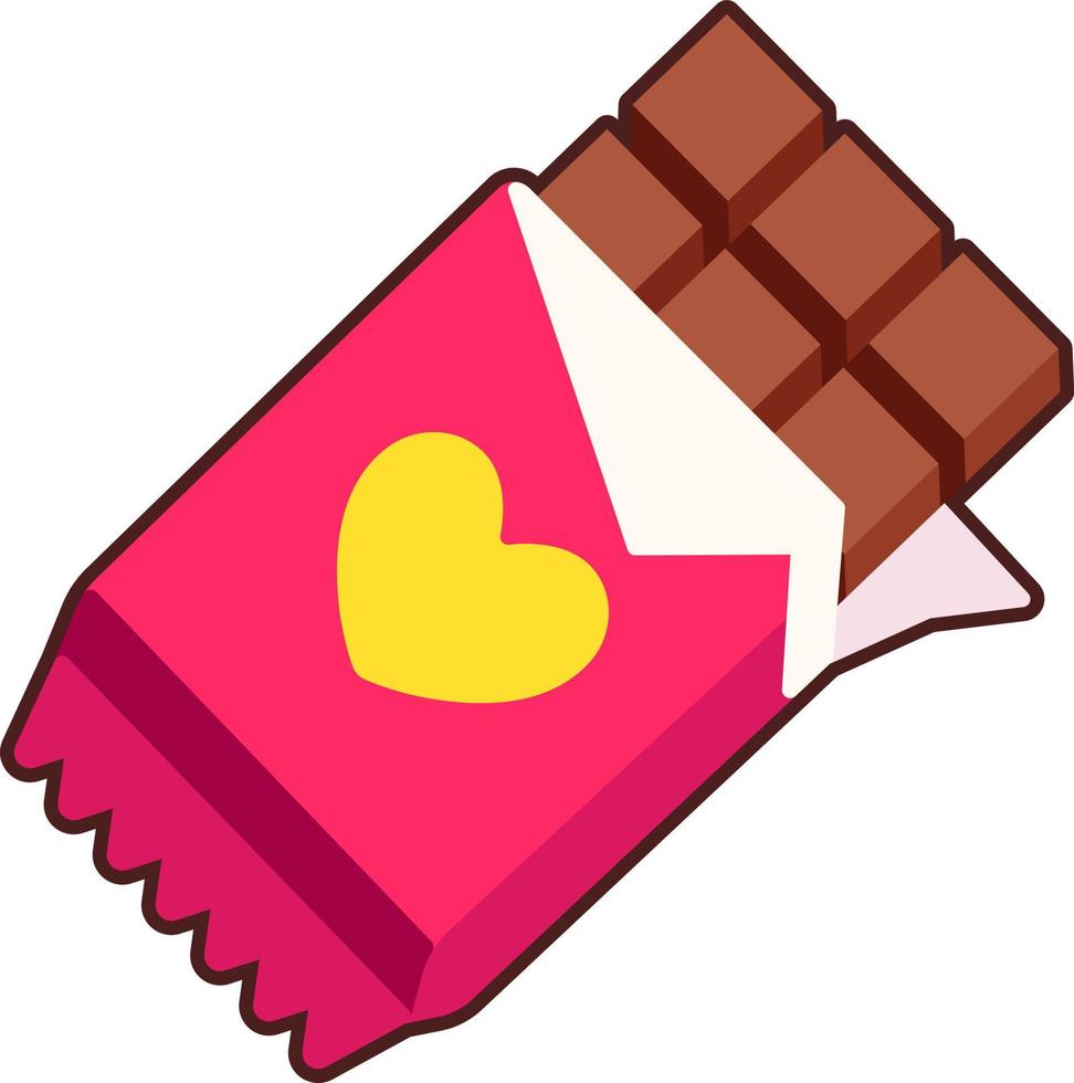 corazón de logotipo de chocolate vector