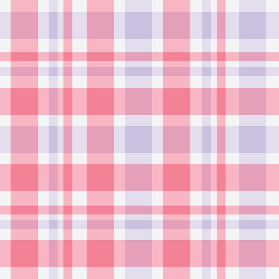 Vector background of textile ornament. Pink Plaid Pattern seamless pattern, tartan, wallpaper, gingham, check, abstract, tablecloth, blanket. fabric design. pastel