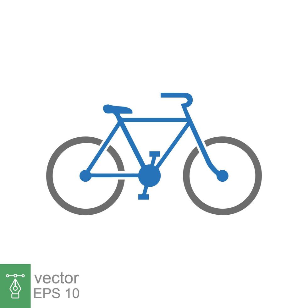 Bicycle icon. Bike, cycle, mountain, travel, sport concept. Simple flat style. Vector illustration isolated on white background. EPS 10.