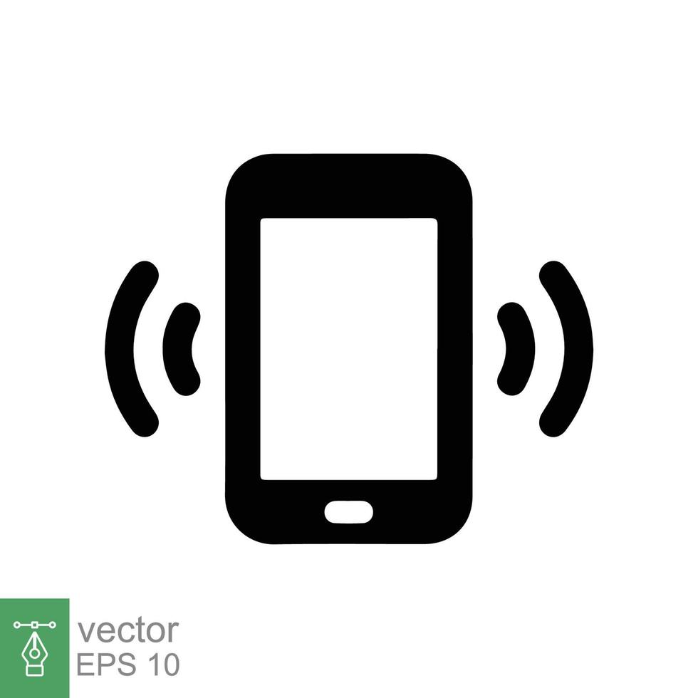 Phone icon. Simple flat style. Call, receiver, hotline, handset, contact support concept. Vector illustration isolated on white background. EPS 10.
