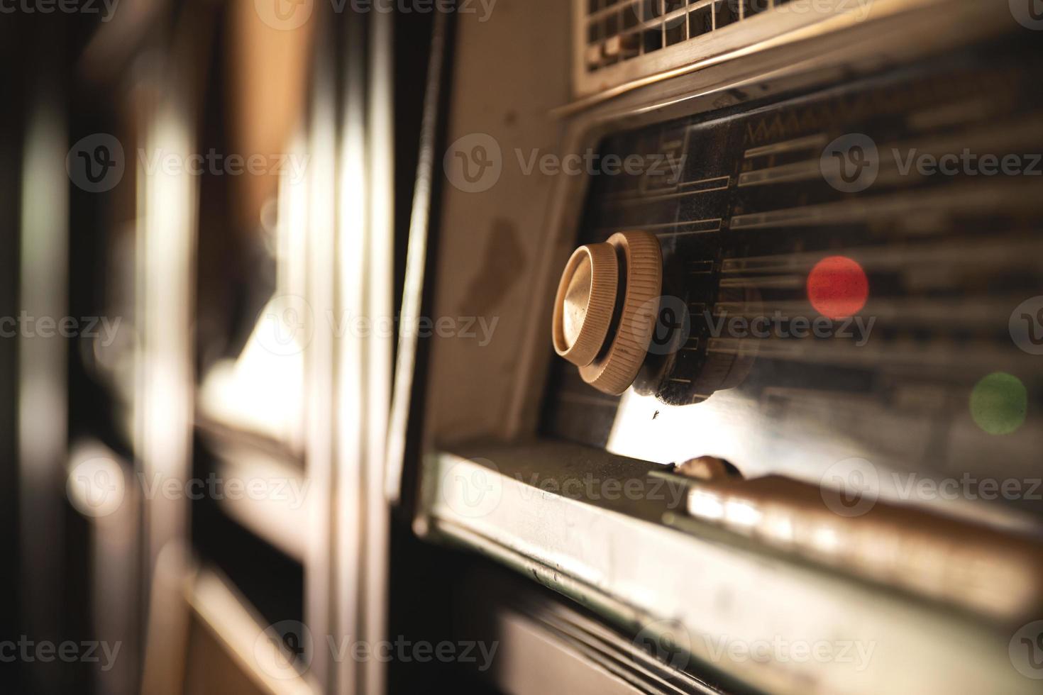 Background of a different old radio receivers photo