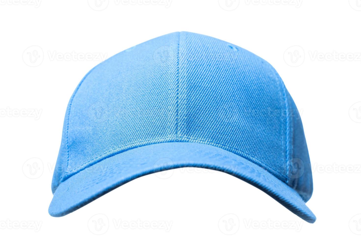 gorra de béisbol azul sobre fondo blanco foto