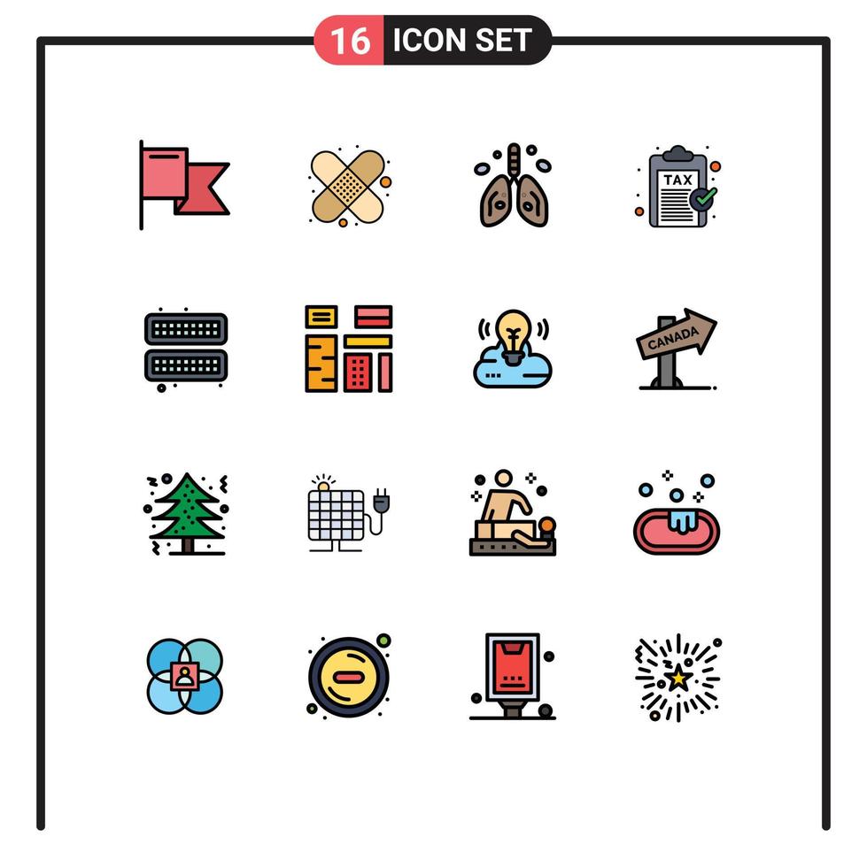 16 Creative Icons Modern Signs and Symbols of cube revenue heart payment finance Editable Creative Vector Design Elements