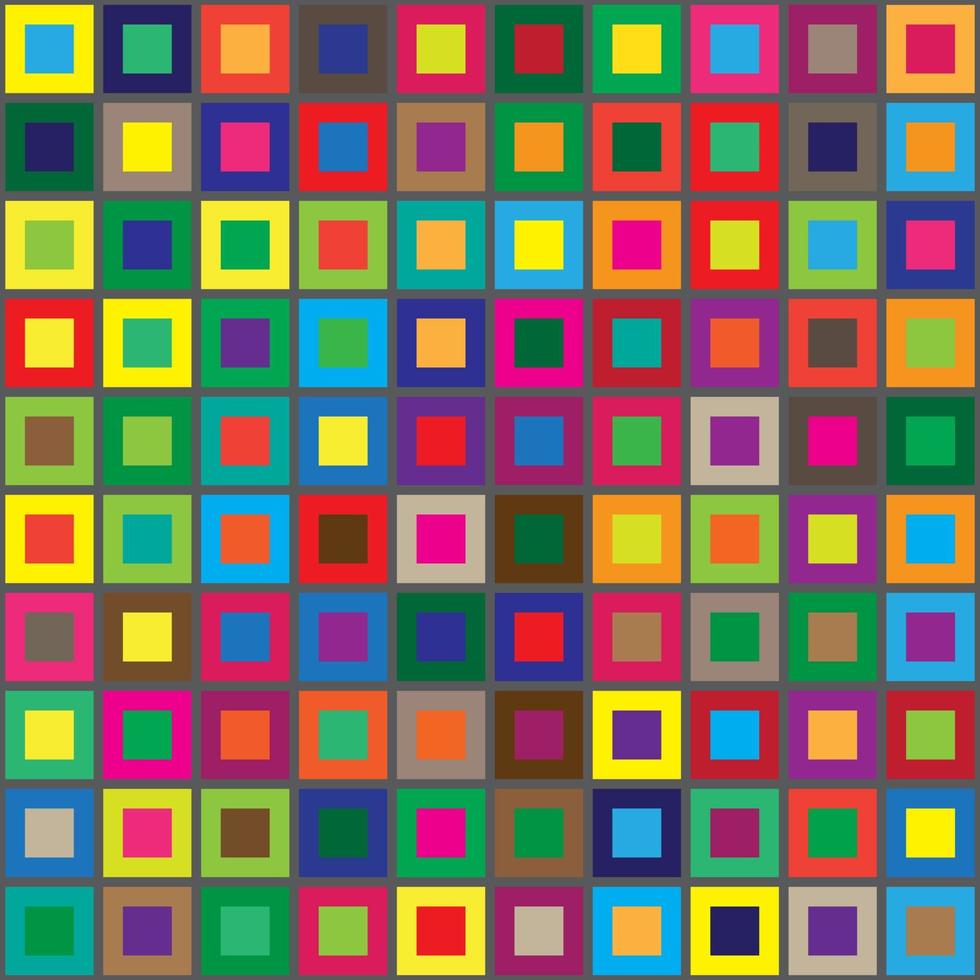Colores cuadrados patrón abstracto sin fisuras fondo horizontal vector