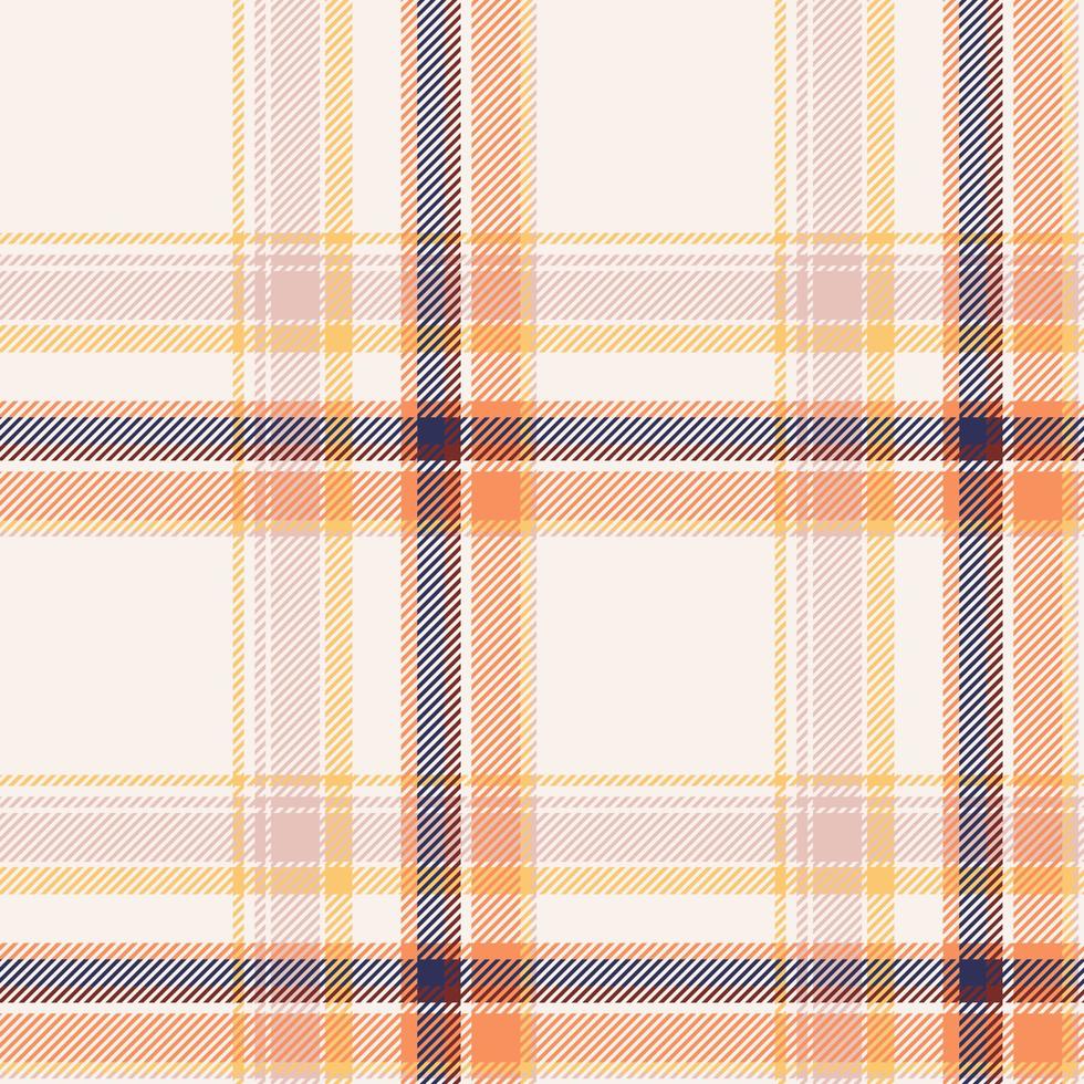 Plaid seamless pattern. Check fabric texture. Vector textile print.