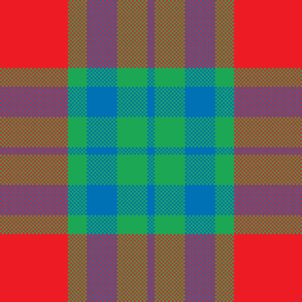 Pixel background vector design. Modern seamless pattern plaid. Square texture fabric. Tartan scottish textile. Beauty color madras ornament.