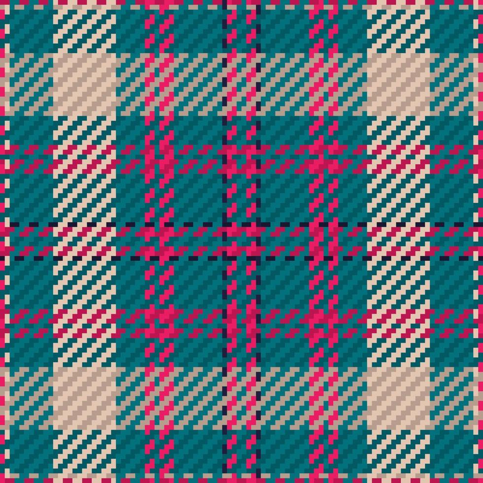 Seamless pattern of scottish tartan plaid. Repeatable background with check fabric texture. Vector backdrop striped textile print.