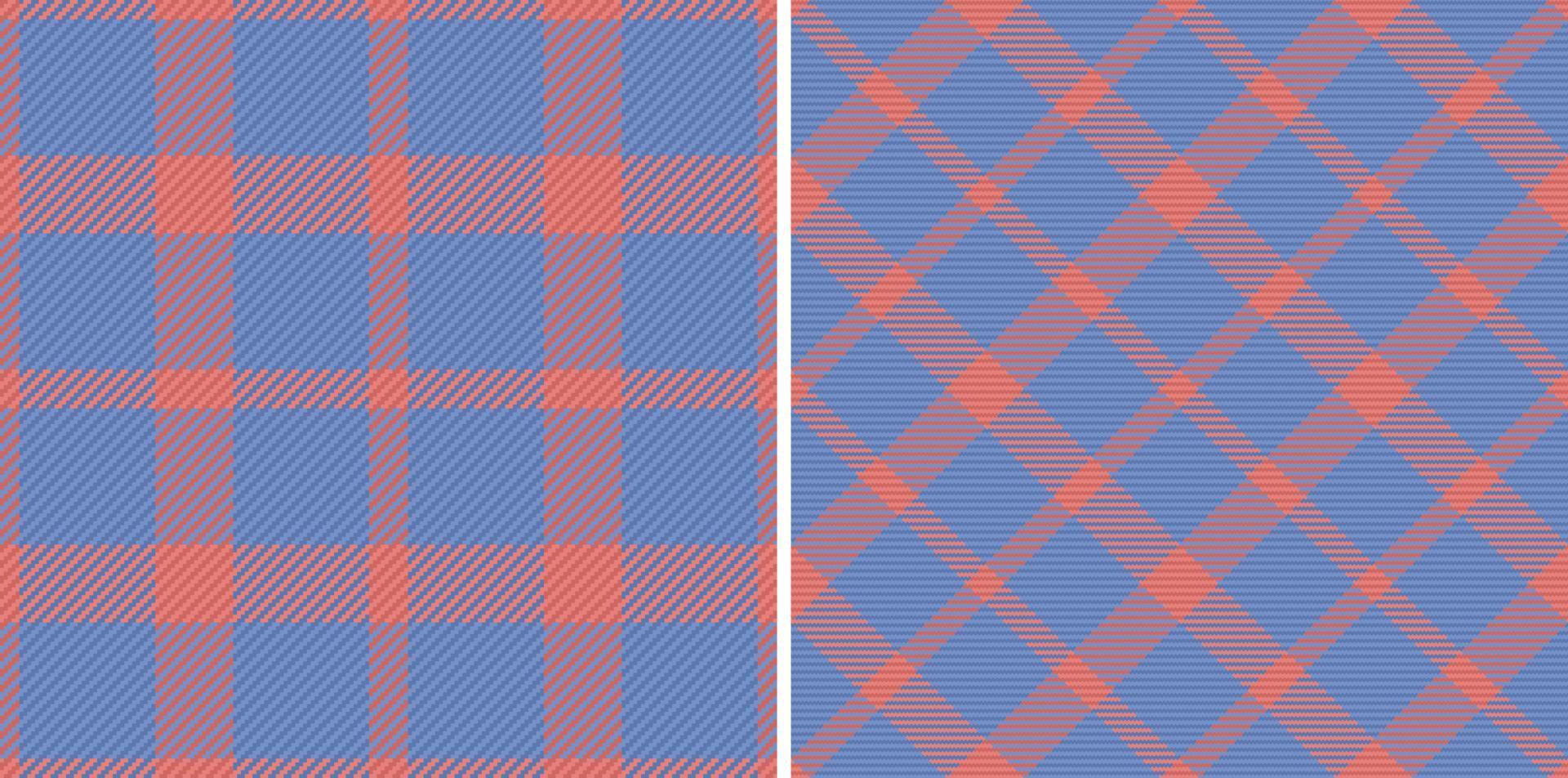 Fabric seamless check. Background plaid vector. Tartan pattern textile texture. vector
