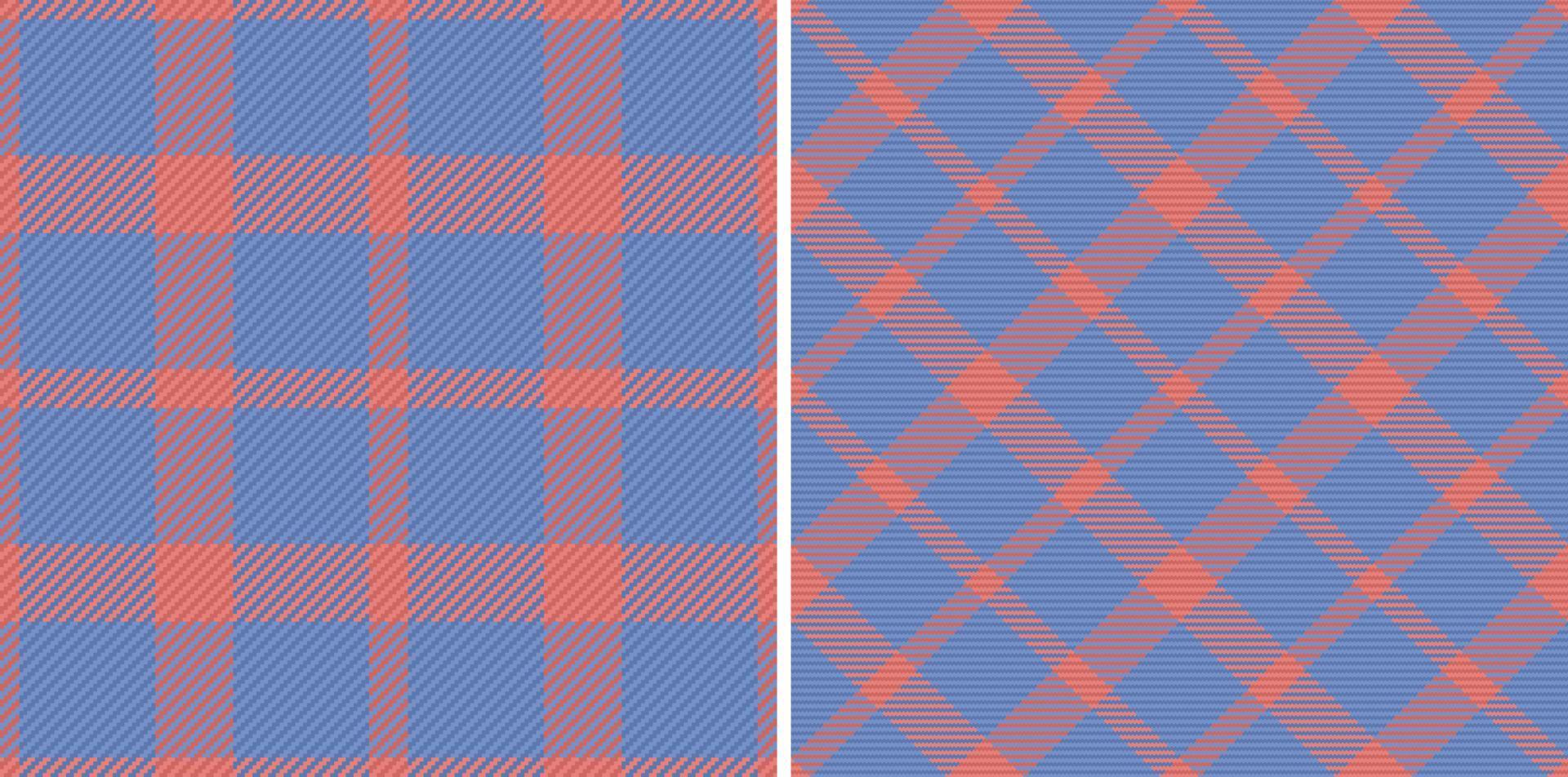 Fabric seamless check. Background plaid vector. Tartan pattern textile texture. vector