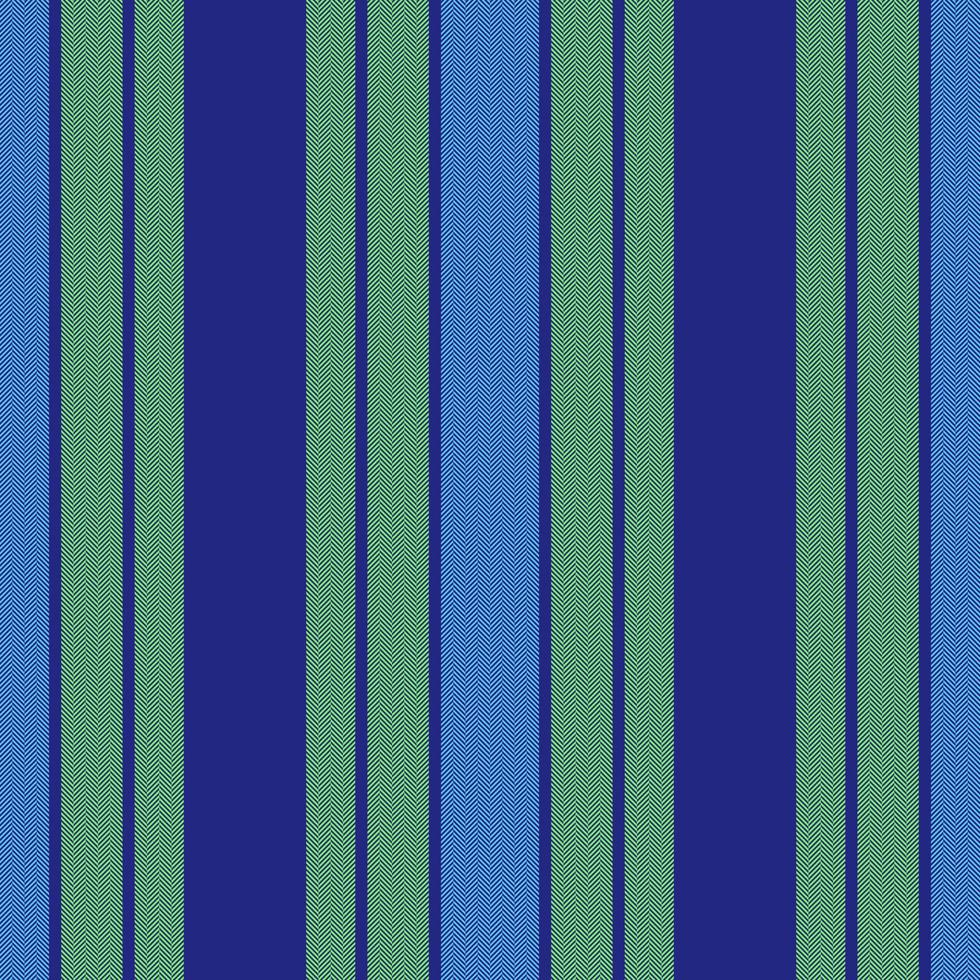 Vertical lines stripe pattern in blue. Vector stripes background fabric texture. Geometric striped line seamless abstract design.