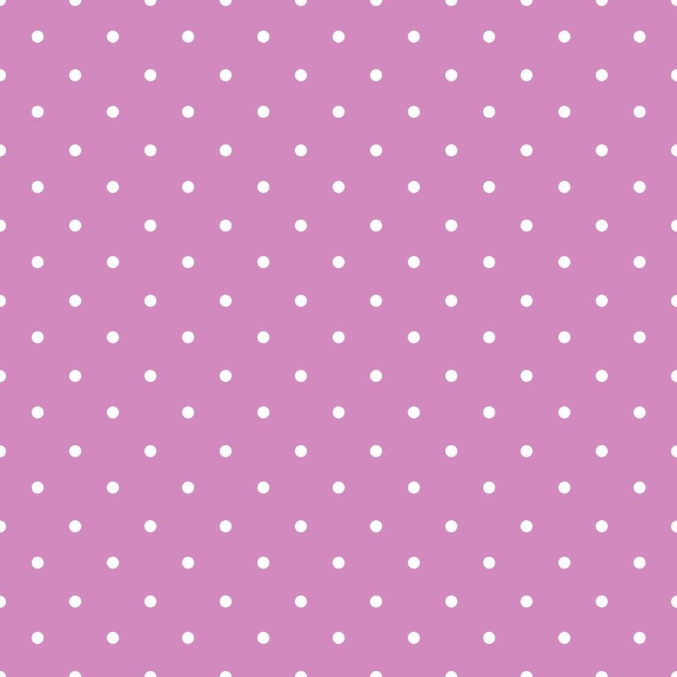 pink background polka fabric with white little dots seamless pattern vector