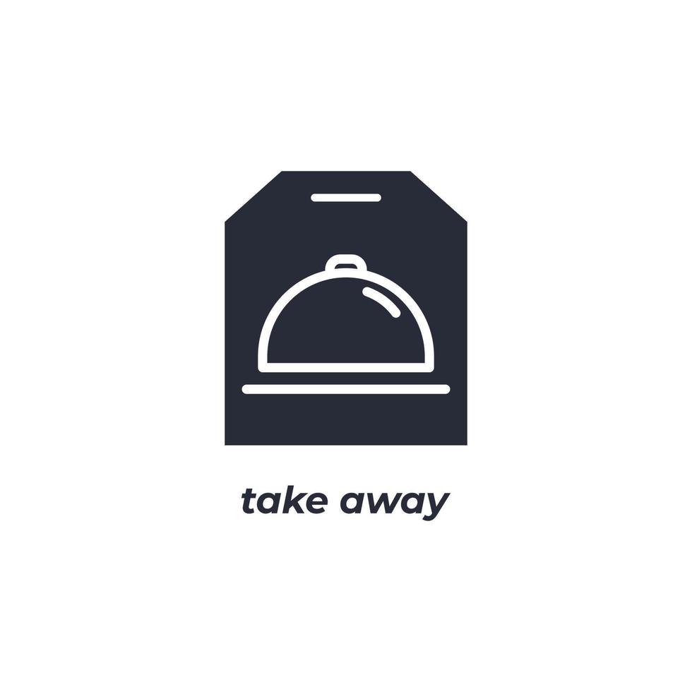 Vector sign take away symbol is isolated on a white background. icon color editable.