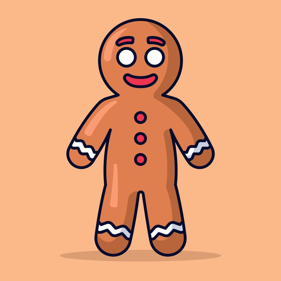 Gingerbread Man Food vector