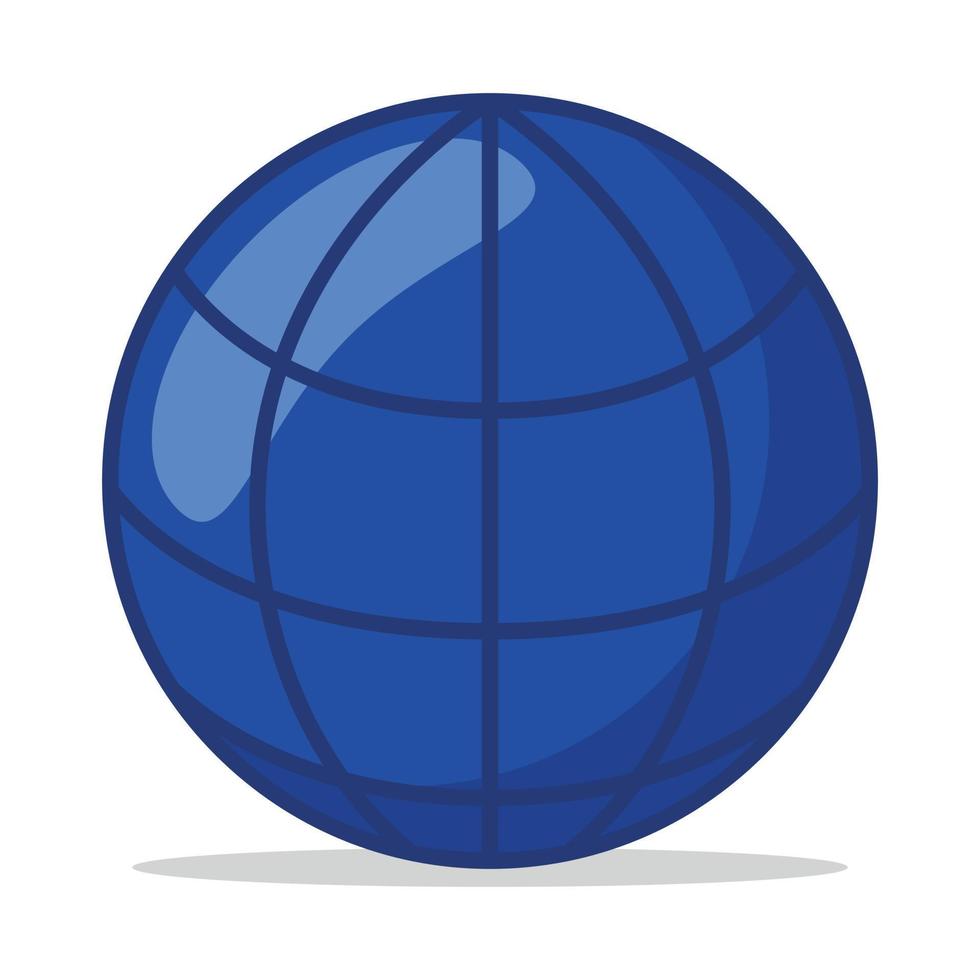 cuadrícula de globo de internet vector