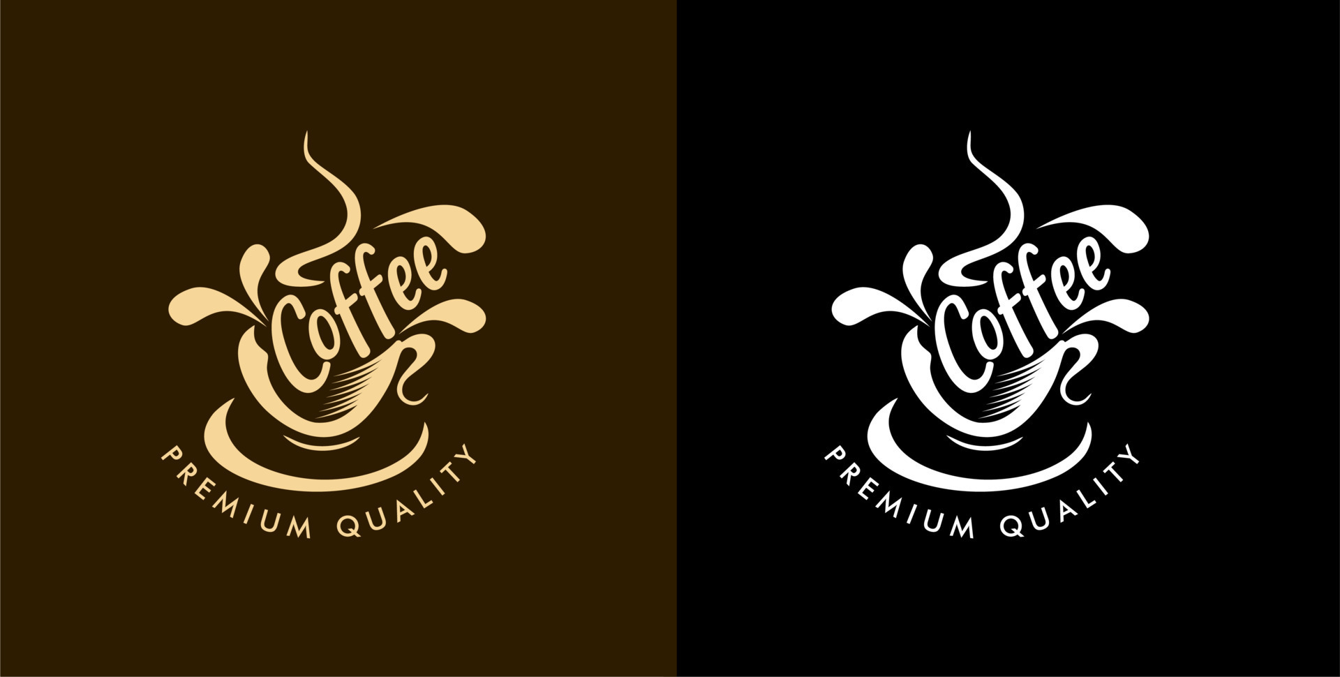 Coffee Corner Logo design set, with a choice of different logo colors