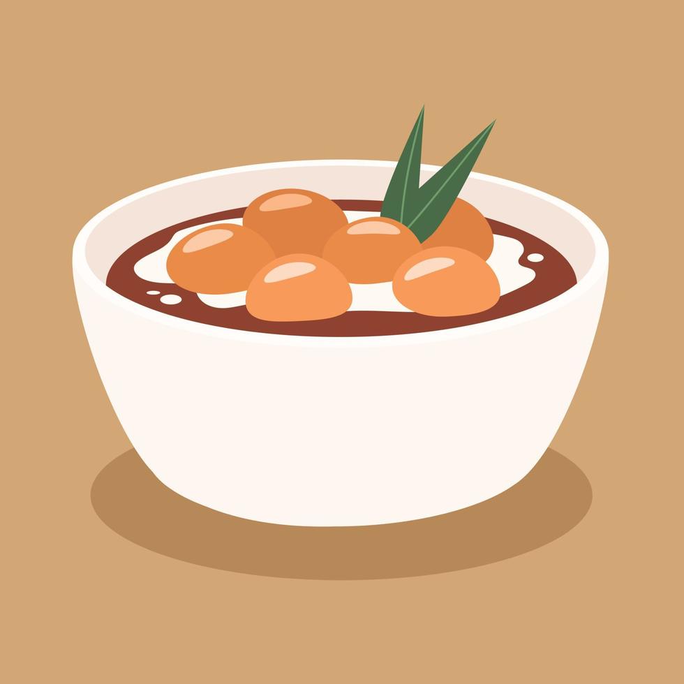 Kolak Indonesian traditional dessert vector image