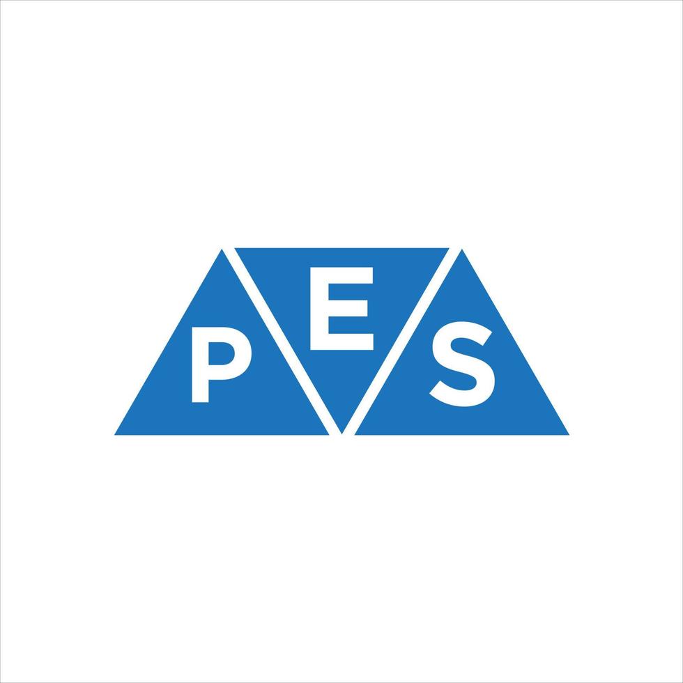 eps diseño de logotipo en forma de triángulo sobre fondo blanco. eps concepto de logotipo de letra inicial creativa. vector