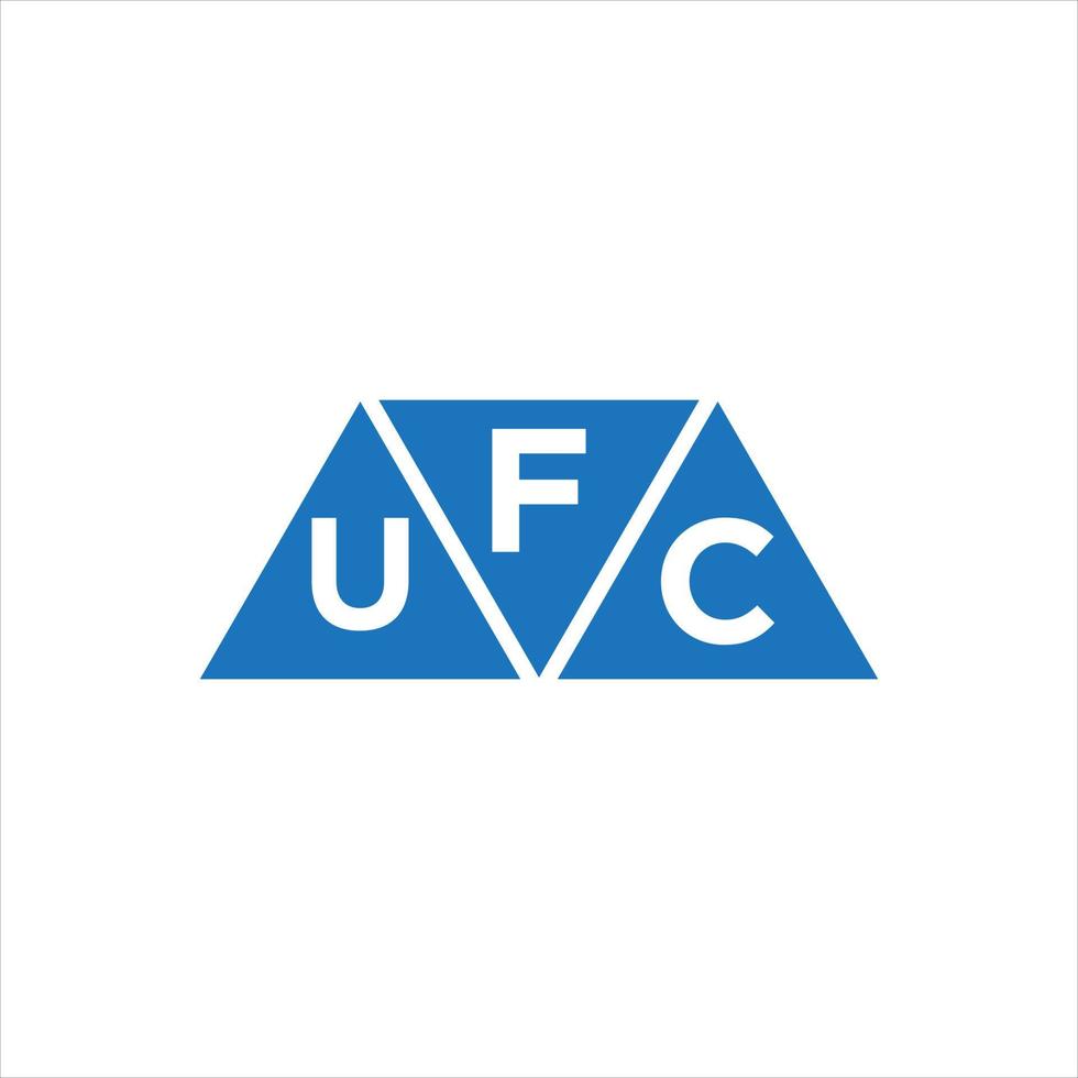 FUC triangle shape logo design on white background. FUC creative initials letter logo concept. vector