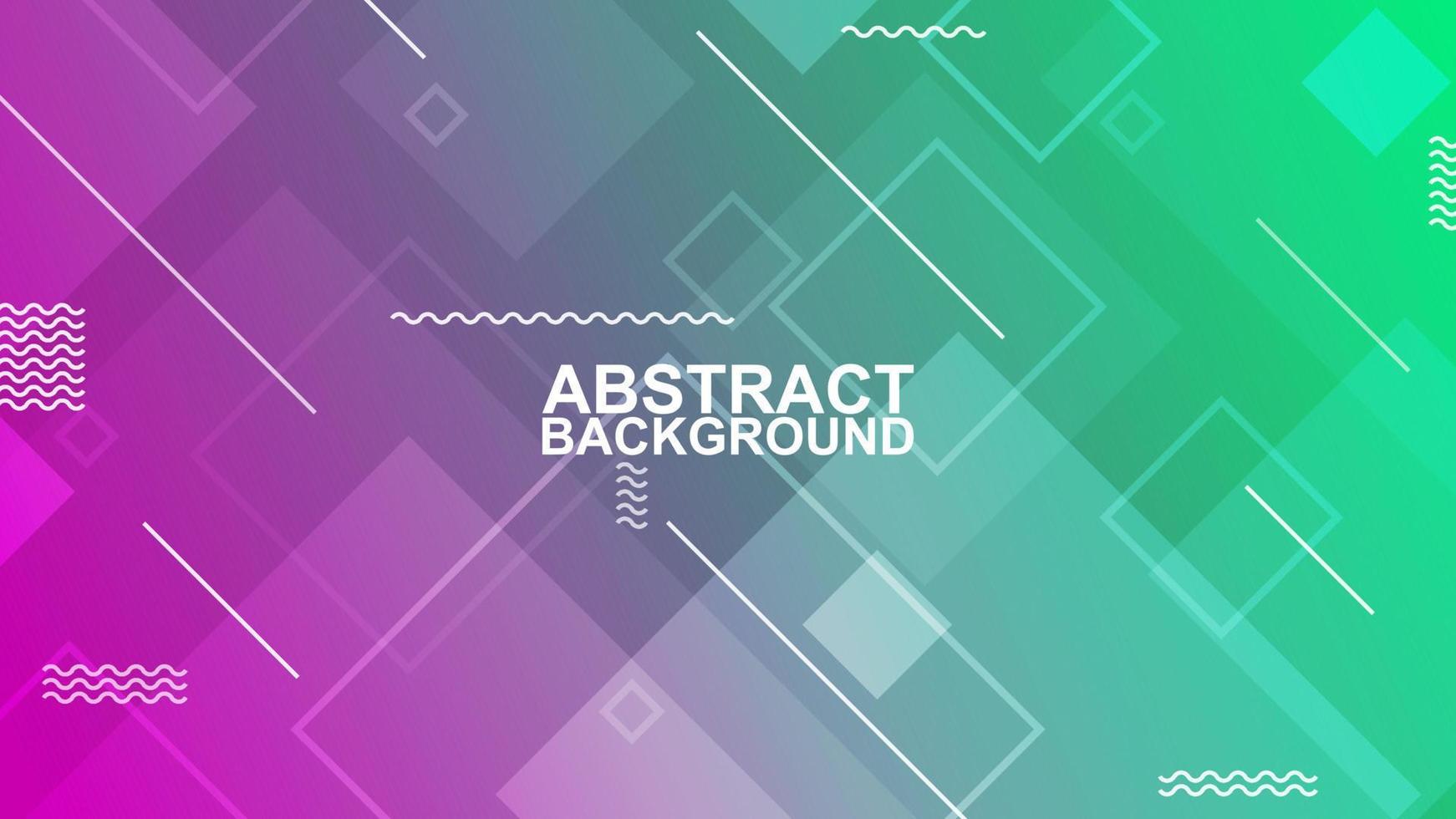 purple and green gradient abstract modern geometric wavy line and square shape background vector illustrations EPS10