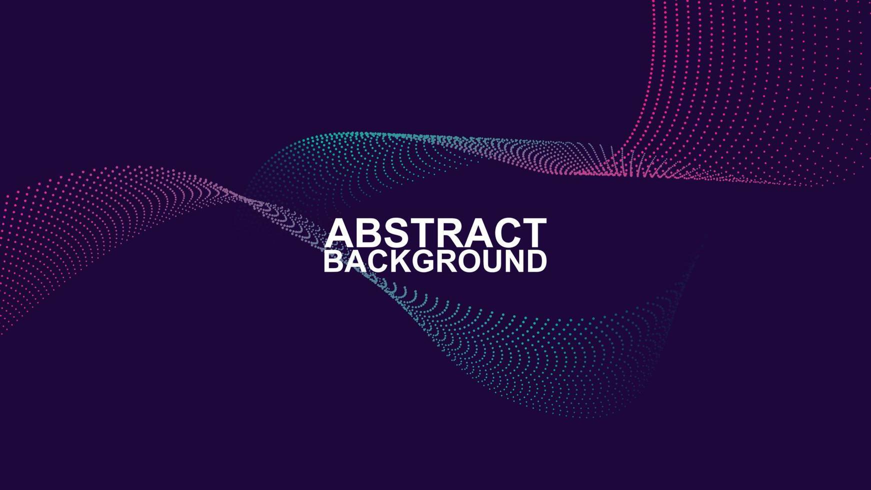 dark abstract modern background with glowing wavy dots shape. shiny pink and green flowing dots wave. luxury concept, futuristic concept design background vector EPS10