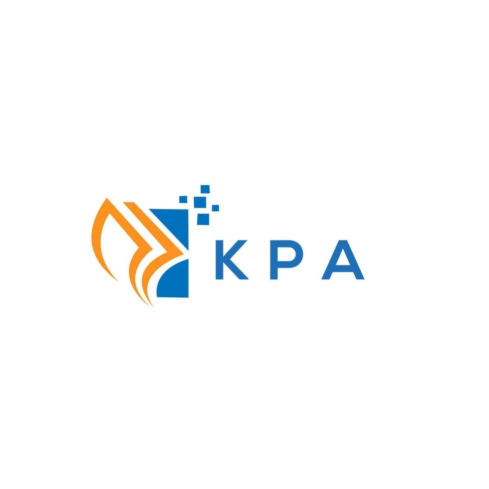 KPA credit repair accounting logo design on white background. KPA