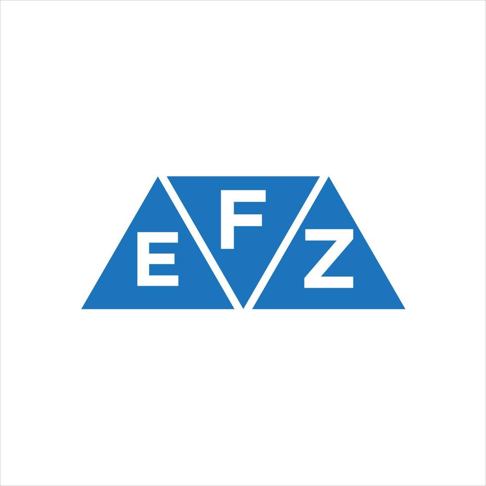 FEZ triangle shape logo design on white background. FEZ creative initials letter logo concept. vector