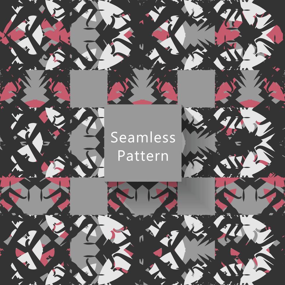 Modern geometric and textures illustration pattern. Creative collage with shapes. Seamless pattern. Fashionable template for design. vector