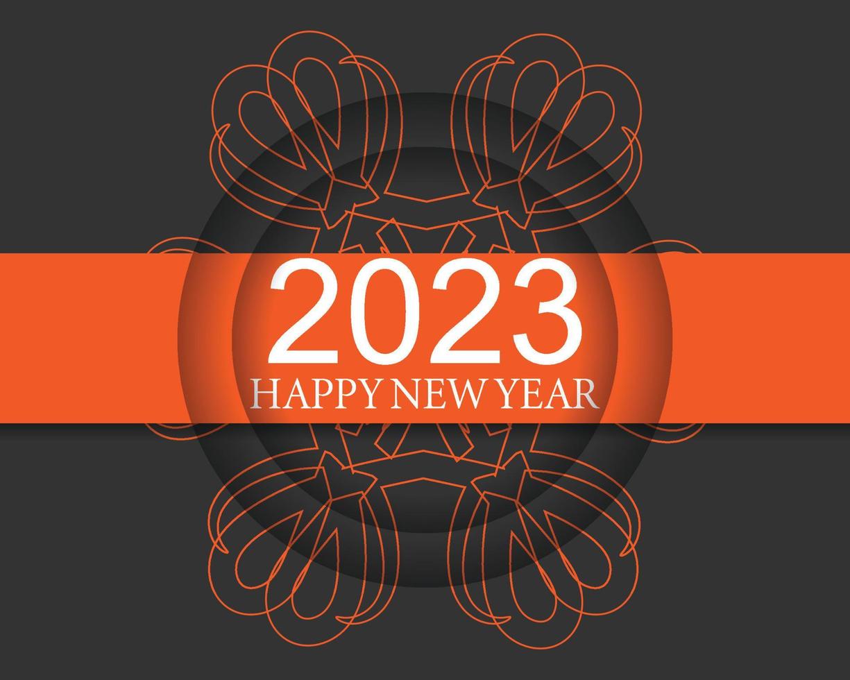 2023 Happy new year background design. greeting card, banner, poster. vector illustration. excellent design.