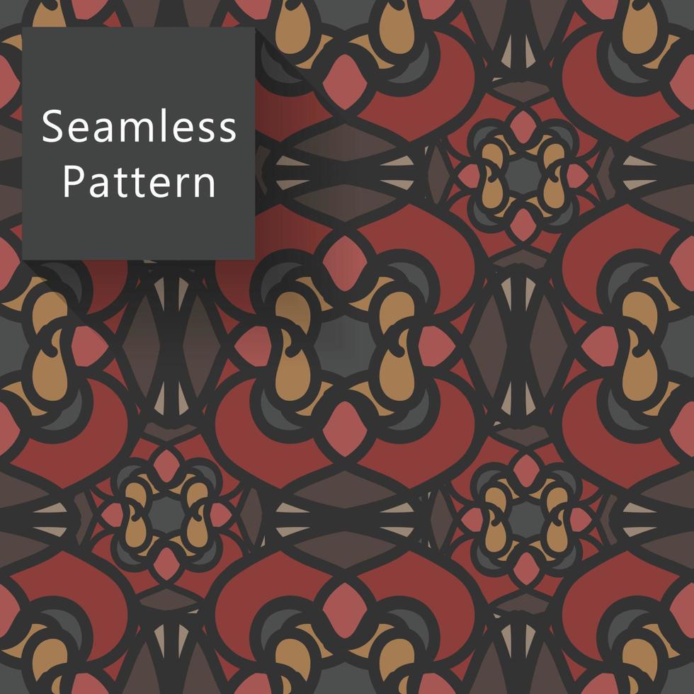 Abstract geometric with textures seamless pattern vector