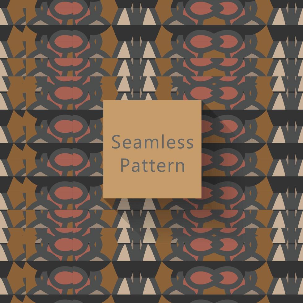 Abstract geometric with textures seamless pattern vector