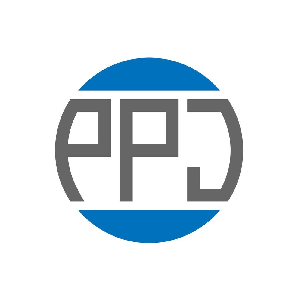 PPJ letter logo design on white background. PPJ creative initials ...